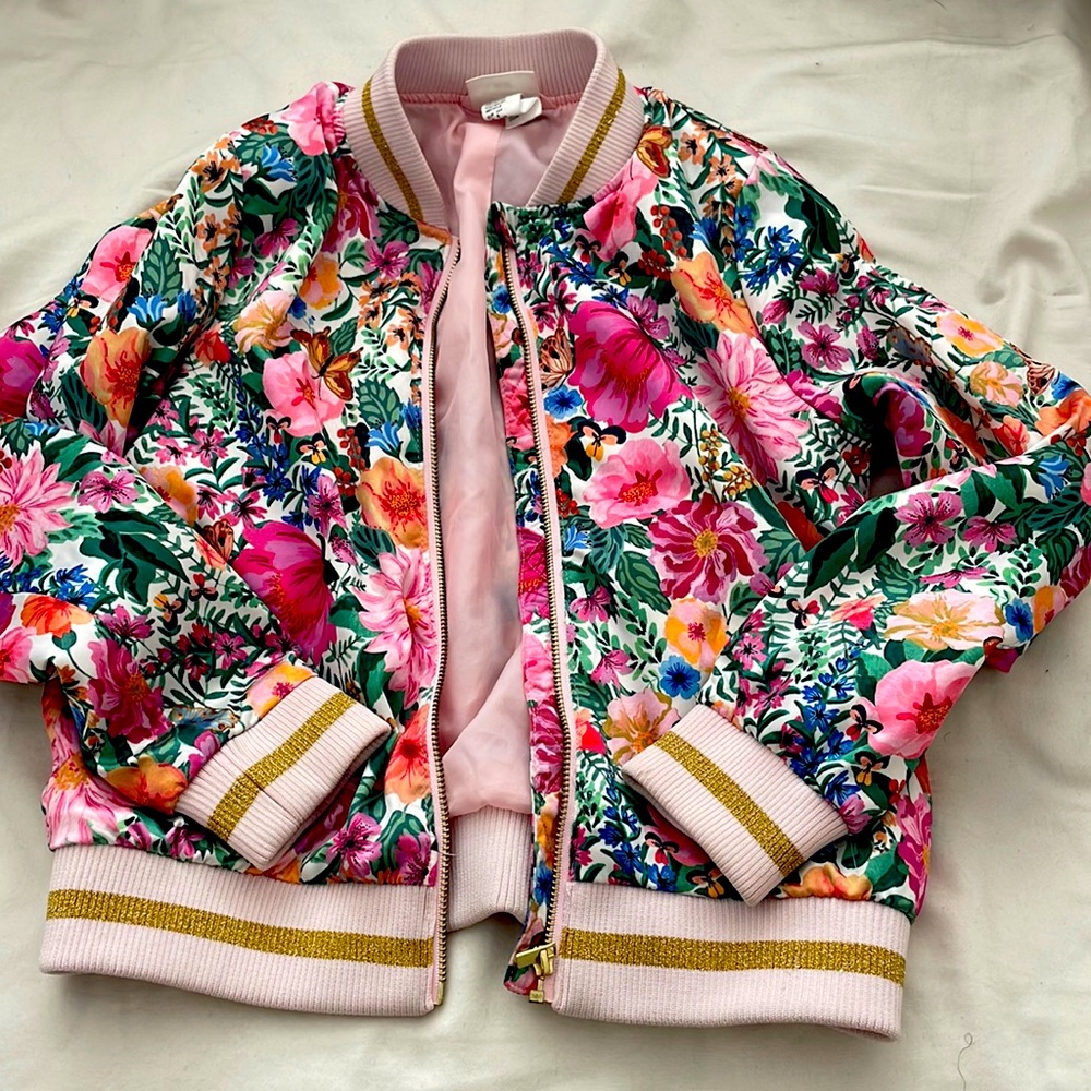 Girls floral jacket
